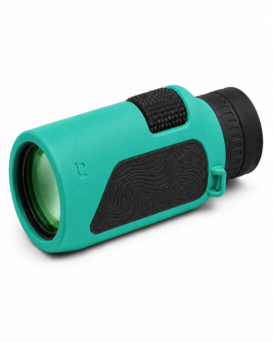 Caldera 8×32 in Lagoon teal with Optic Black grip