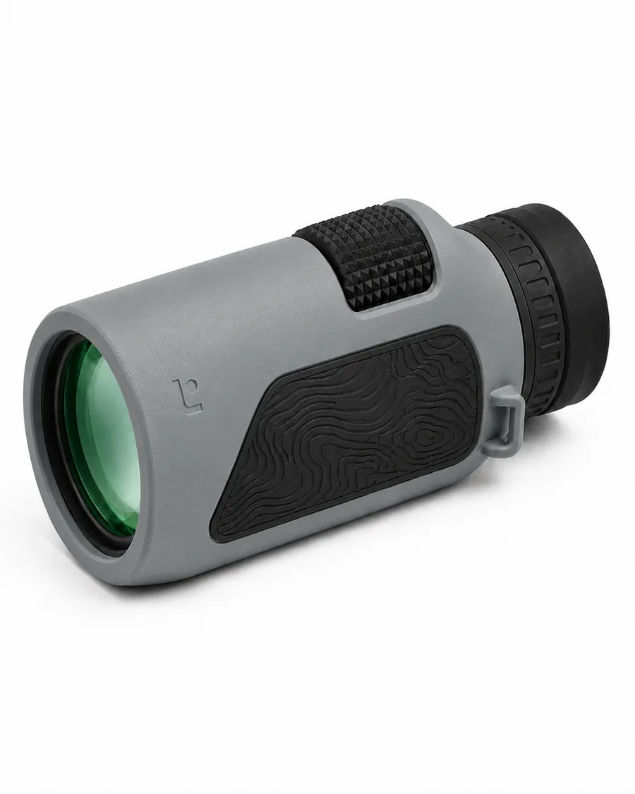 Caldera 8×32 in Stone Gray with Optic Black grip